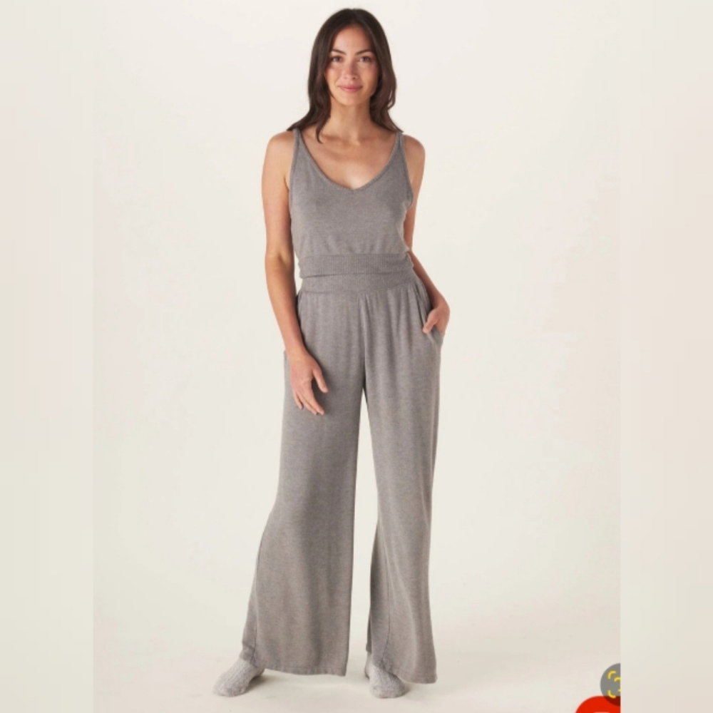 NEW THE NORMAL BRAND Malakos Wide Leg Lounge Cozy Soft Knit Pant Small - Picture 6 of 16